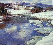 George Gardner Symons Valley Stream in Winter oil painting picture wholesale